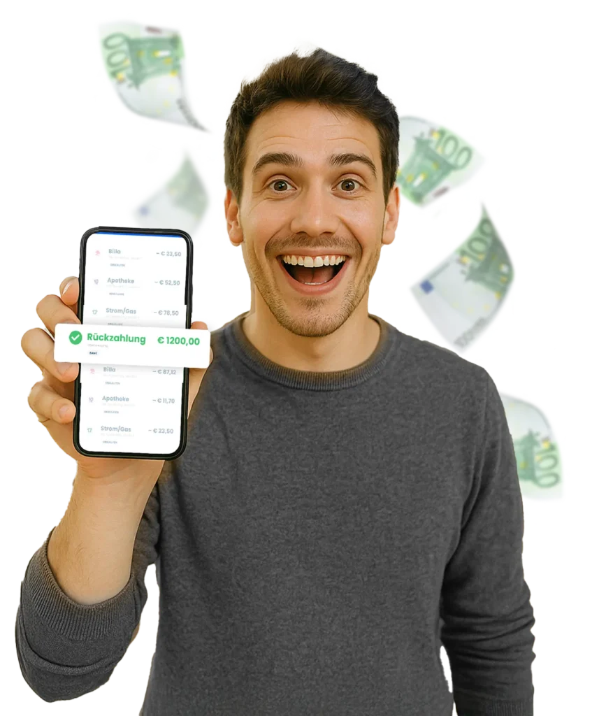 Zufriedener Kunde mit Rückerstattung von €1200